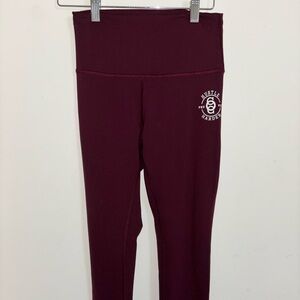 Lululemon High Waisted burgundy Ankle Leggings Women 6 purvit hustle harder gym